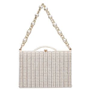 Nina pearl and jewel clutch